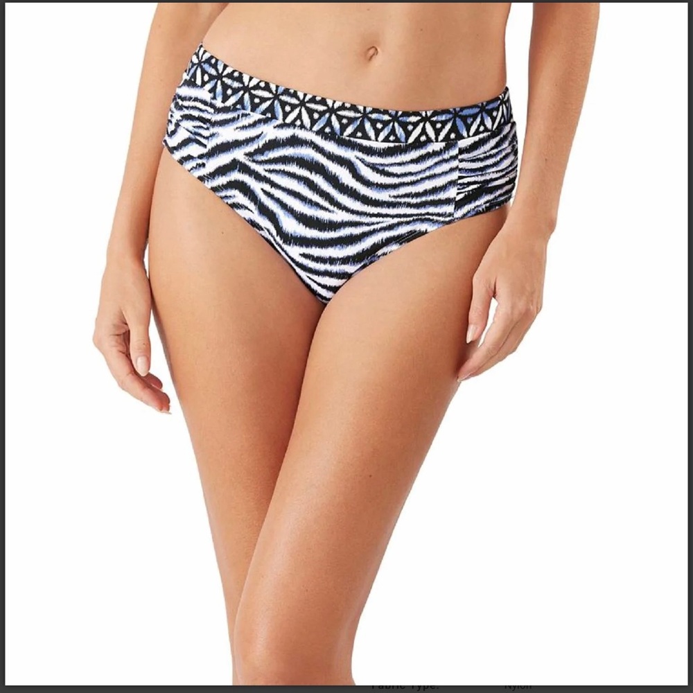NWT Tommy Bahama Zanzibar Zebra High-Waist Bikini (Med)